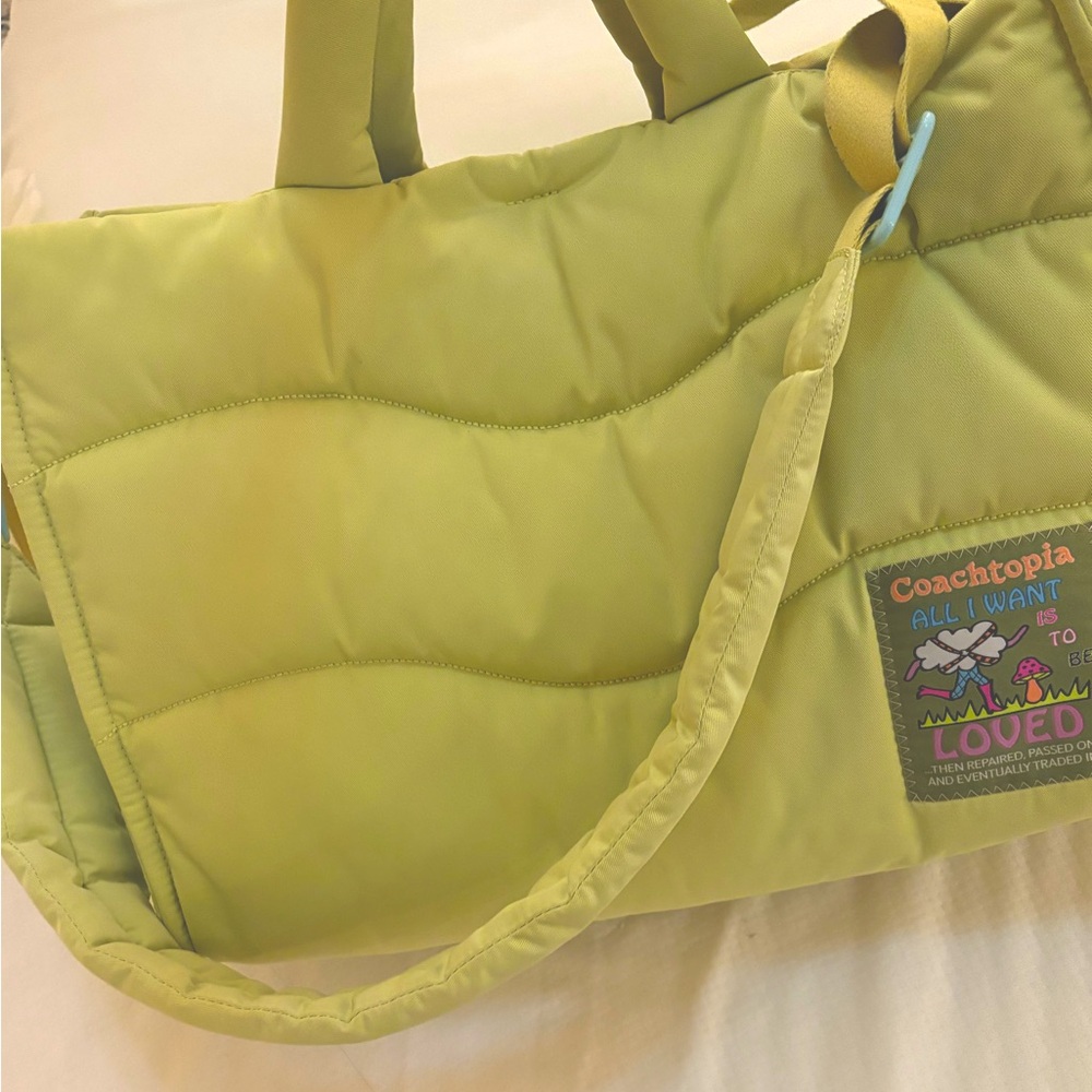 Coach Coachtopia Green Tote Bag